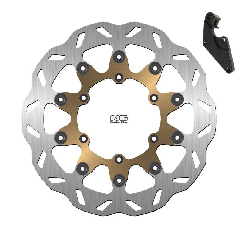 NG brzdový kotouč s adaptérem OVERSIZE SM 320mm (318X118X5mm) YAMAHA YZ 125 / 250 08-18, YZF 250 07-16, YZF 450 08-15, SUPERMOTO