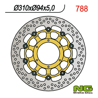NG přední brzdový kotouč HONDA CBR 1000 RR 04-05, CB 1300 01-10 (310X94X5) (6X65mm) CBR 600RR 03-08, CB 1000R 08-16, CTX 1300 14-16 plovoucí