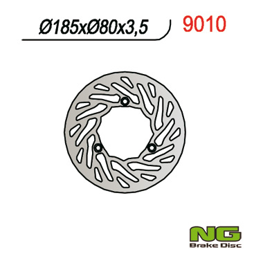 Brake disc rearNG NG9010
