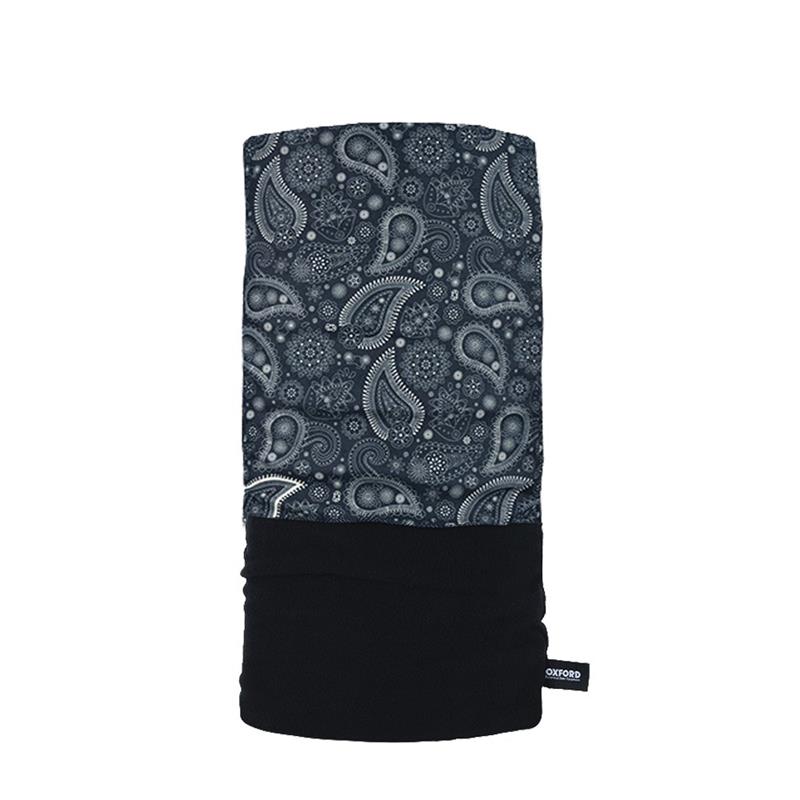 OXFORD izolační límec SNUG PAISLEY NAVY GREY barva šedá/modrá