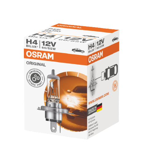 OSRAM žárovka H4 12V 60/55W P43T ORIGINAL (OSRAM žárovka H4 12V 60/55W P43T ORIGINAL)