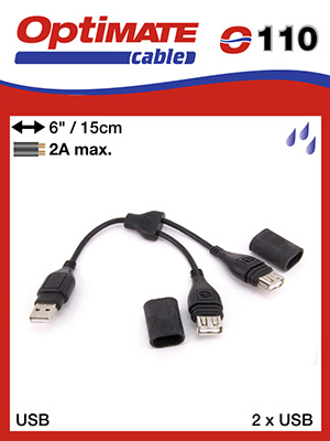OPTImate USB rozdvojka voděodolná (EL) (délka 30 cm)