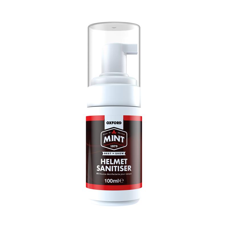 OXFORD AKCE MINT HELMET SANITISER PĚNA NA DEZINFEKCI A ČIŠTĚNÍ VNITŘKU PŘILBY/BOT/RUKAVIC 100ML