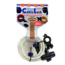 OXFORD lanko CABLE LOCK délka 1.8M X 12mm barva průhledný BS