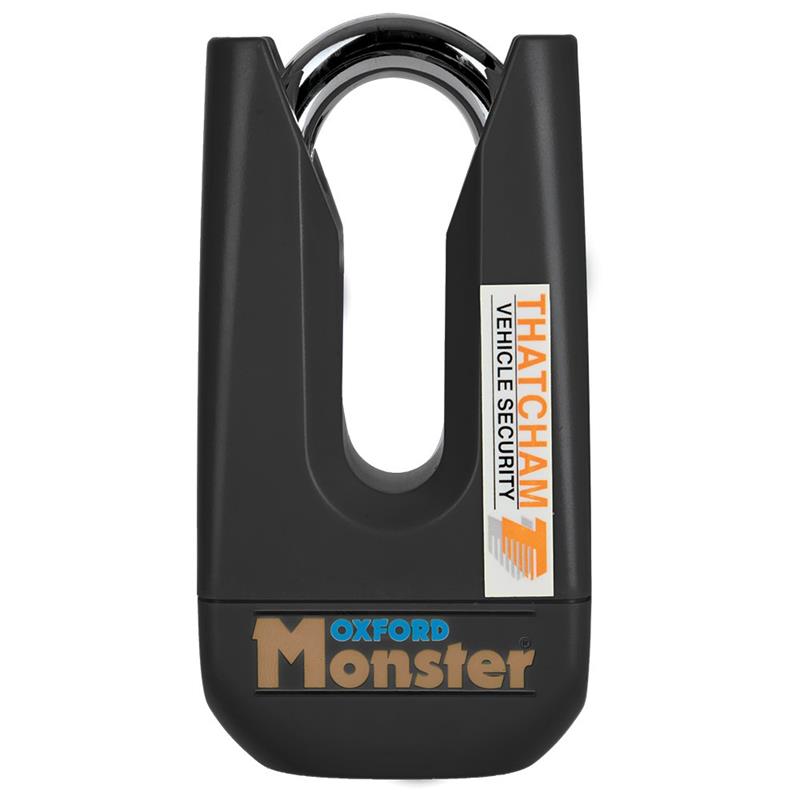 OXFORD ochrana proti krádeži visací zámek na kotouče brzdová MONSTER barva černá