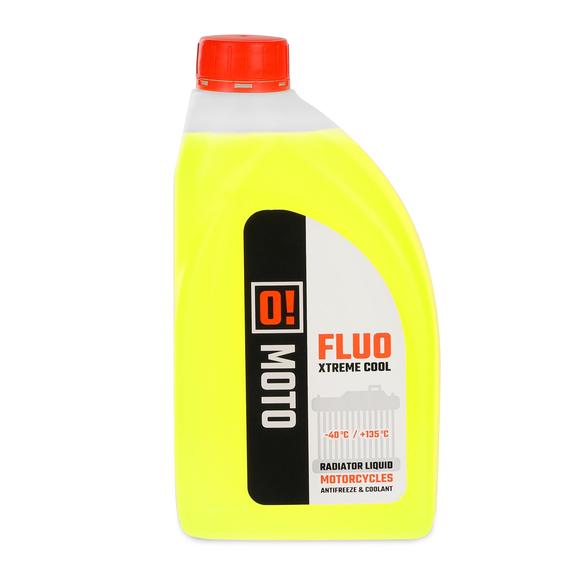 Levně OMOTO chladící kapalina 1L O! fluorescenční XtremE COOL +135 připraveno k použití (O!MOTO) (OLE-001) (-40 DO +135) (OMOTO chladící kapalina 1L O!)