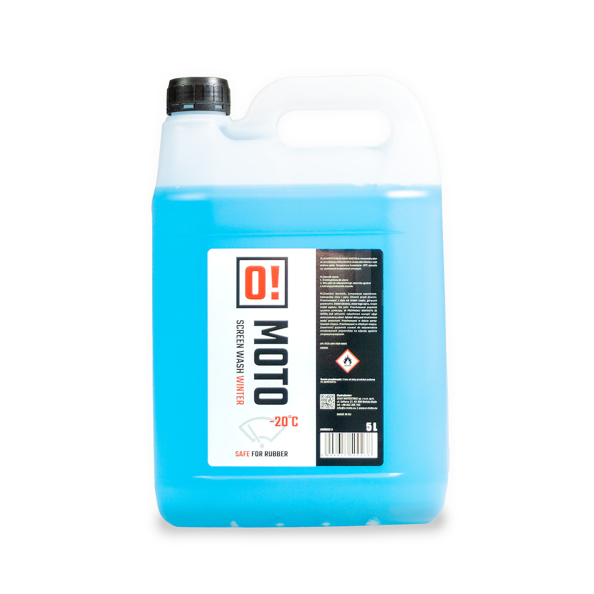 OMOTO zimní kapalina do ostřikovačů 5L O! SCREEN WASH WINTER -20C (O!MOTO)(OLE-041)