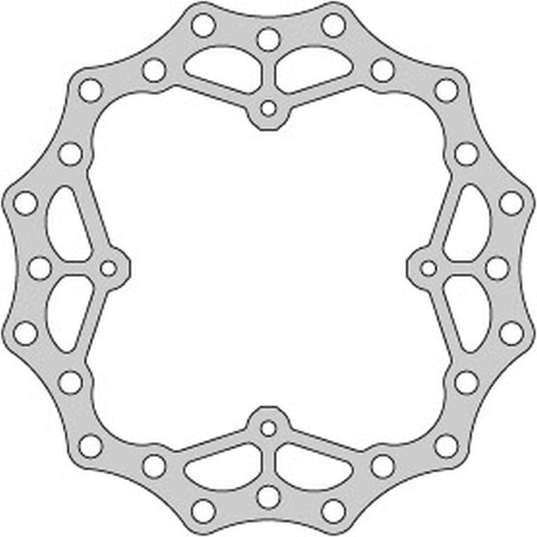 DELTA BRAKING brzdový kotouč zadní HONDA CR 125 02-07, CRF 250 04-21, CRF 250 X 04-17, CRF 450 02-21, WAVE ULTRA LIGHT (240X121X4mm) (4X6,5mm) (NG654X)