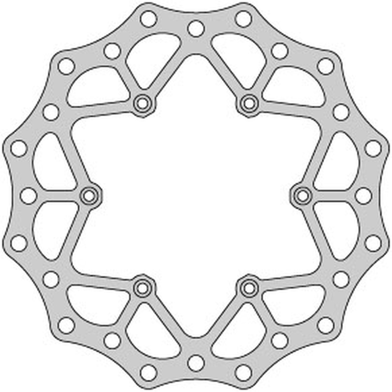 DELTA BRAKING přední brzdový kotouč SUZUKI RM 125 88-10, RM 250 88-10, DRZ 250 01-07, YAMAHA YZ 125 01-16, YZ/YZF/WR 250 01-16, WRF/YZF 426/450 02-16, WAVE ULTRA LIGHT (250X118X4,2mm) (6X6,5mm) (NG675,NG276) (tloušťka 4,2mm)
