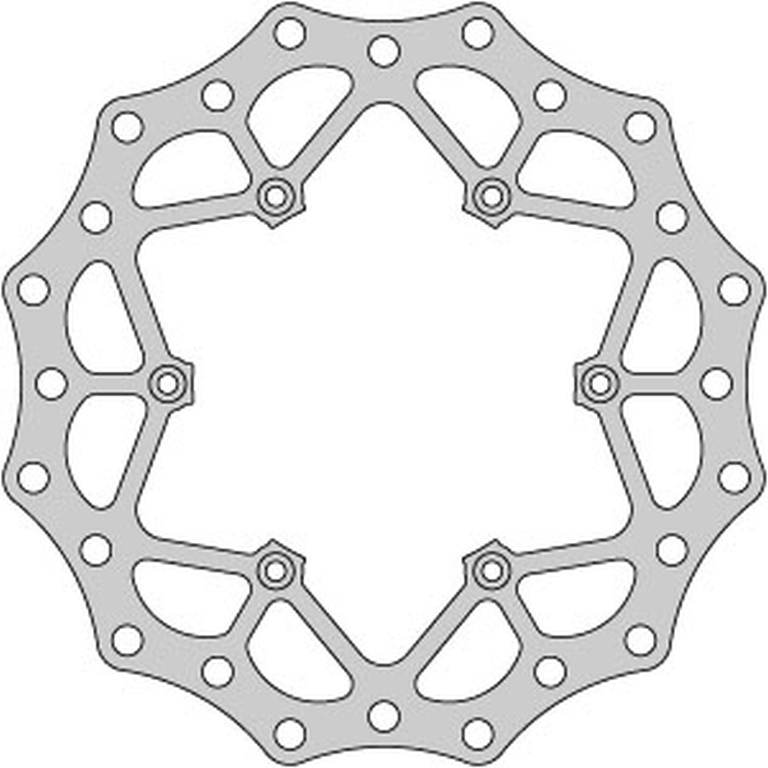 DELTA BRAKING přední brzdový kotouč KTM 2T/4T 91-25, HUSABERG, HUSQVARNA, GAS-GAS 21, WAVE ULTRA LIGHT (260X126,5X3mm) (6X6,5mm) (NG140) (DELTA)