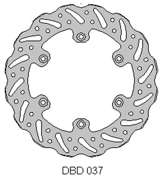 DELTA BRAKING brzdový kotouč zadní KTM 2T/4T 91-21, HUSABERG, HUSQUARNA, GAS-GAS 21, WAVE (220X110X4mm) (6X6,5mm) (NG129,NG141) (DELTA BRAKING)