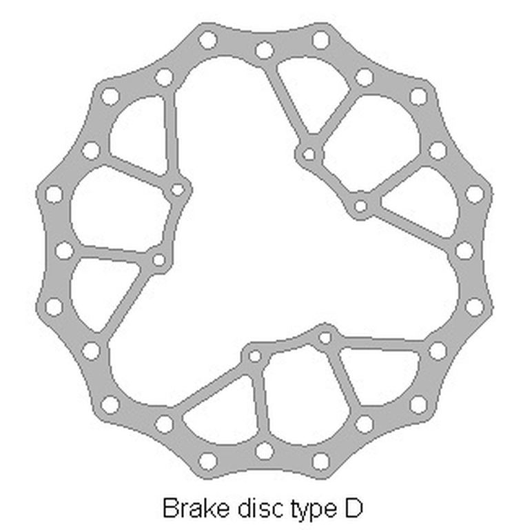 DELTA BRAKING přední brzdový kotouč HONDA CRF 250 15-21, CRF 450 15-21, WAVE ULTRA LIGHT (260X101,2X4mm) (6X6,5mm) (NG1486)