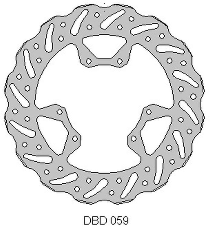 DELTA BRAKING přední brzdový kotouč HONDA CRF 250 15-21, CRF 450 15-21, WAVE (260X101,2X4mm) (6X6,5mm) (NG1486)