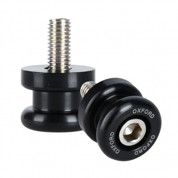 Levně OXFORD BOBBINS válečky (kluzáky) přišroubované do kyvné vidlice. M12X1,25 barva černá (OXFORD BOBBINS válečky (kluzáky) přišroubované do kyvné)