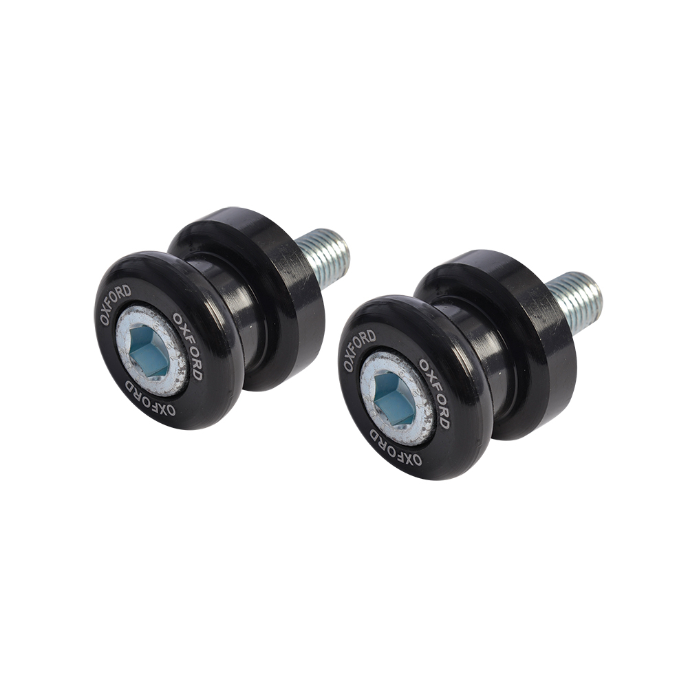 Levně OXFORD BOBBINS válečky (kluzáky) přišroubované do kyvné vidlice. M10X1,5 barva černá (OXFORD BOBBINS válečky (kluzáky) přišroubované do kyvné)