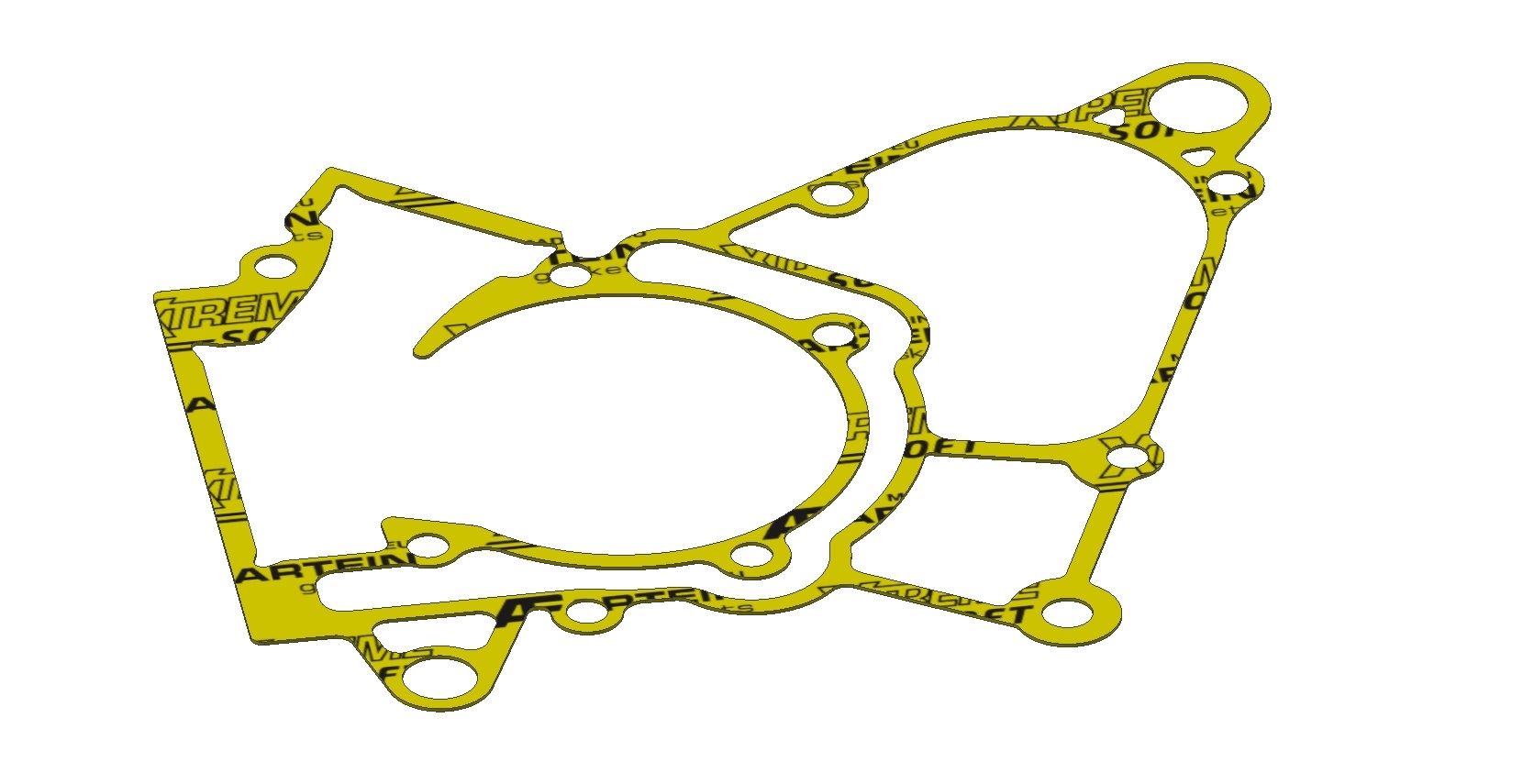 XRADICAL(ARTEIN GASKETS) těsnění klikové skříně motoru (střed motoru) KTM SX 50 09-17, KTM SX 50 MINI 09-17, HUSQVARNA TC 50 14-17, GAS GAS MC 50