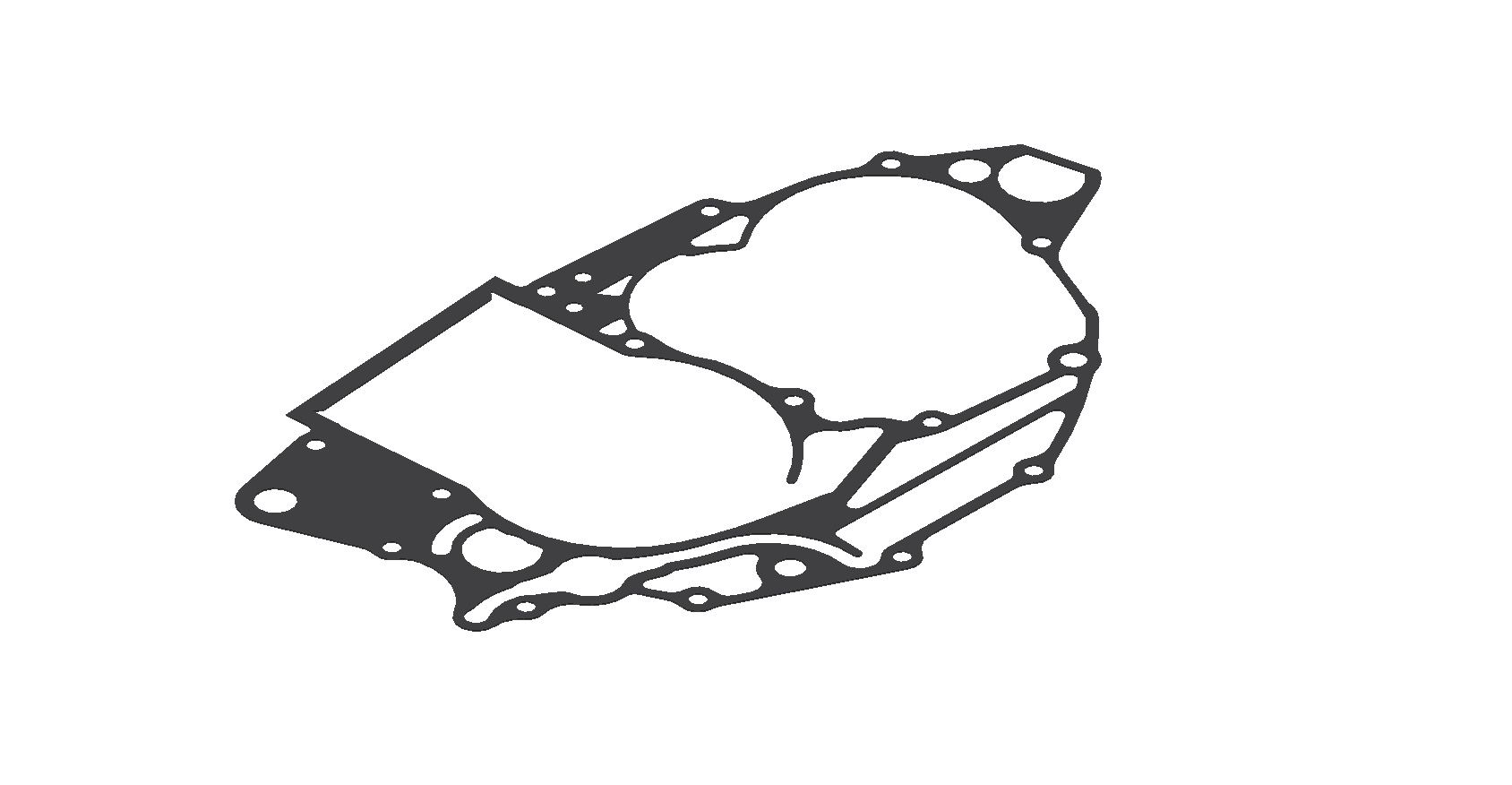 XRADICAL(ARTEIN GASKETS) těsnění klikové skříně motoru (střed motoru) HONDA CRF 250R 10-17 (pokovené)