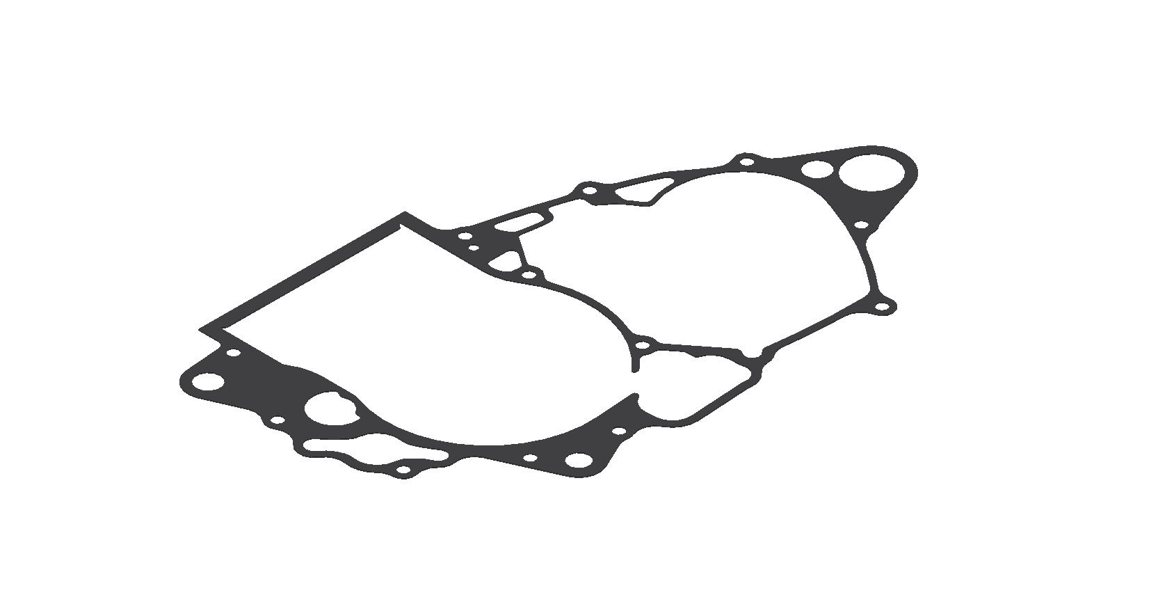 XRADICAL(ARTEIN GASKETS) těsnění klikové skříně motoru (střed motoru) HONDA CRF 450R 02-04 (pokovené)