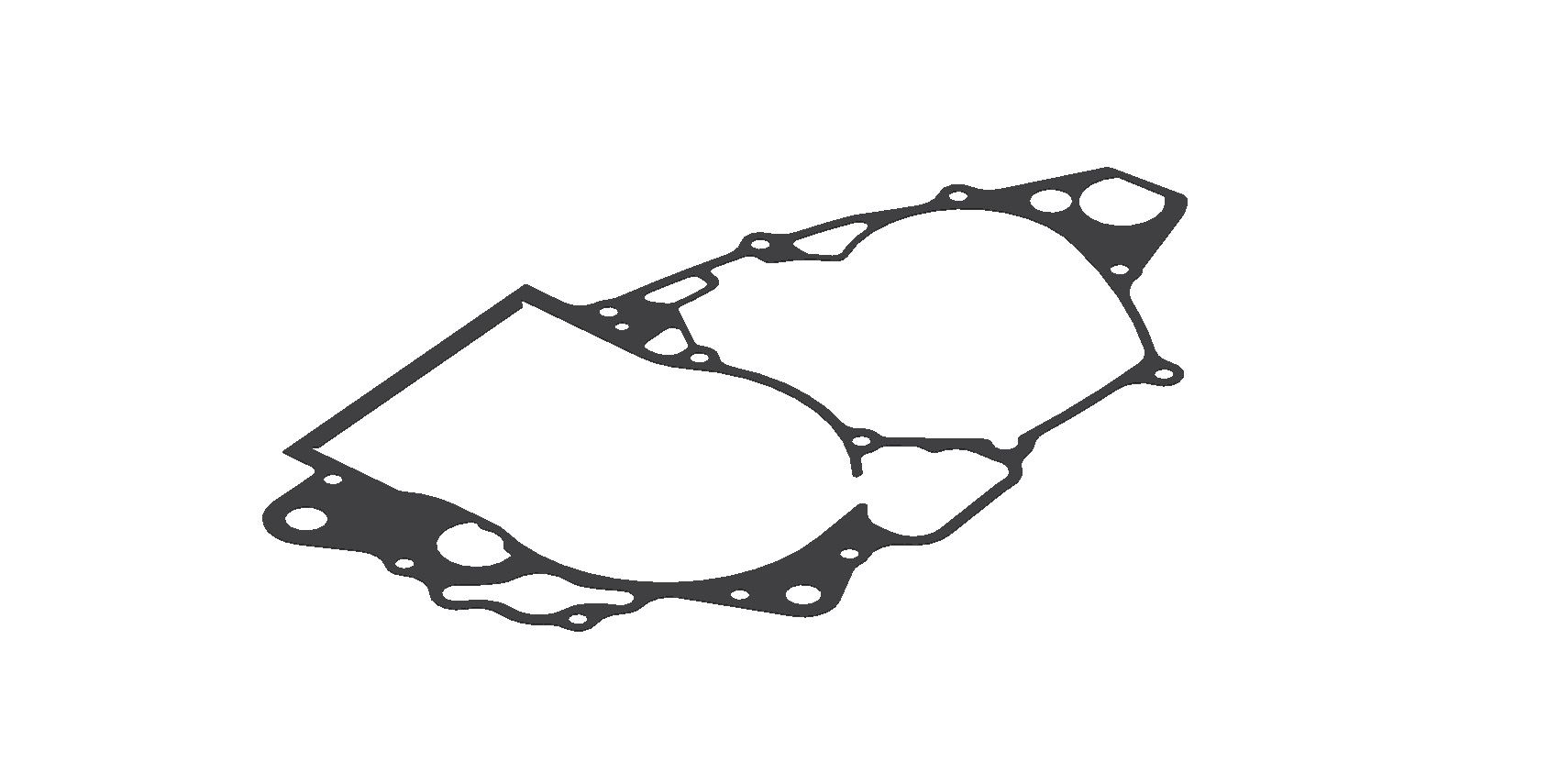 XRADICAL(ARTEIN GASKETS) těsnění klikové skříně motoru (střed motoru) HONDA CRF 450R 05-08 (pokovené)