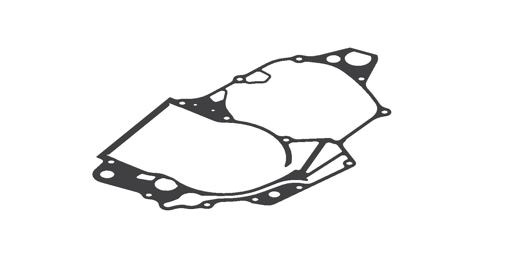 XRADICAL(ARTEIN GASKETS) těsnění klikové skříně motoru (střed motoru) HONDA CRF 450R 09-16 (pokovené)