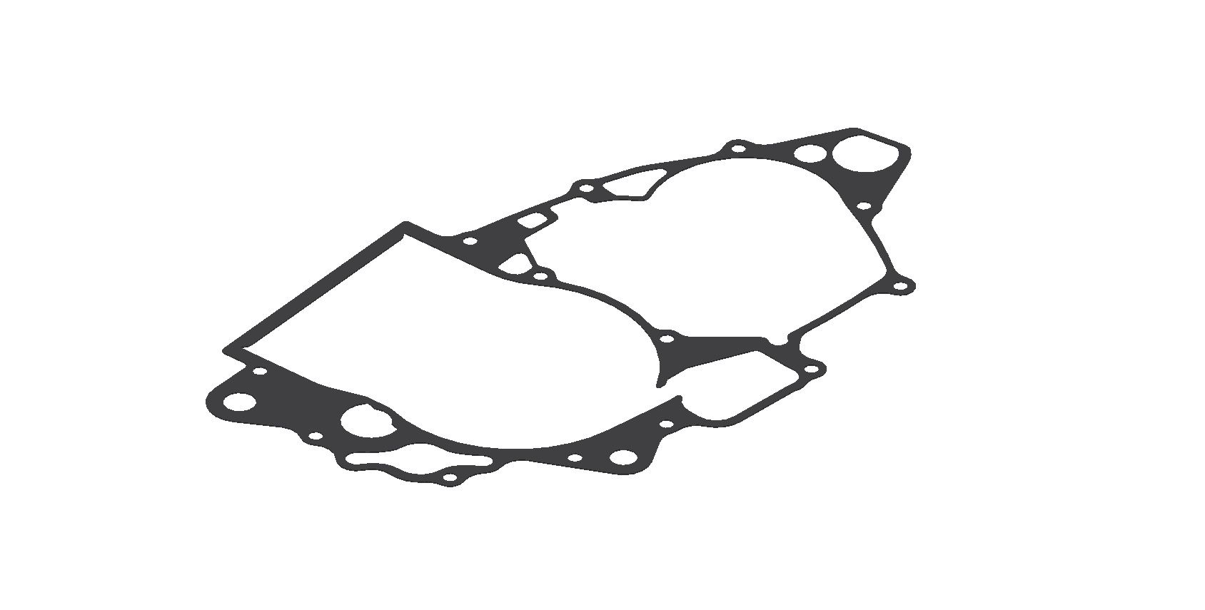 XRADICAL(ARTEIN GASKETS) těsnění klikové skříně motoru (střed motoru) HONDA CRF 450X 05-15 (pokovené)