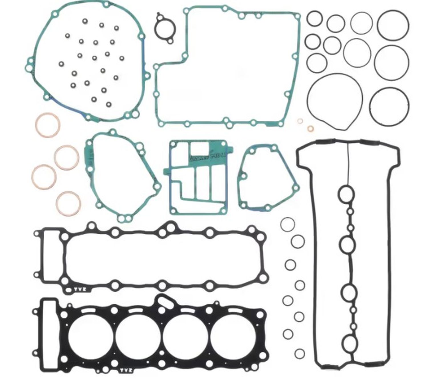 ATHENA kompletní sada těsnění YAMAHA FZ1 1000 06-13, FZ1 FAZER 06-15 (bez gufer)