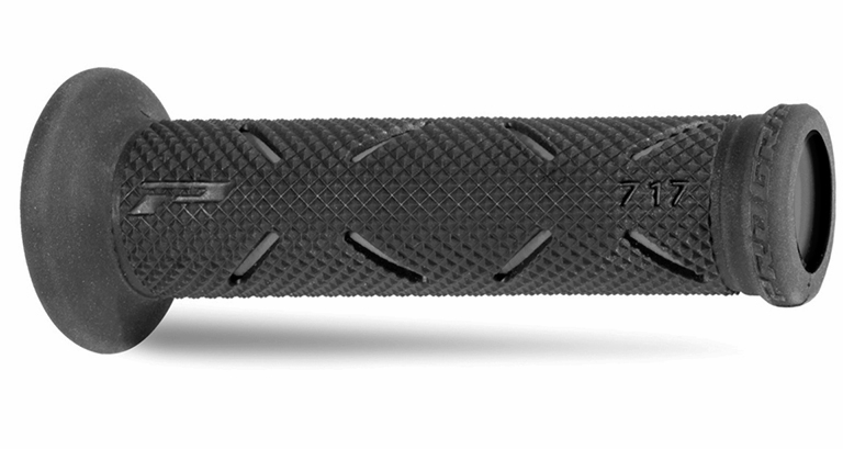PROGRIP gripy PG717 ROAD (22+25mm, délka 122mm) barva černá titanová (dvousložkový) (717-298)