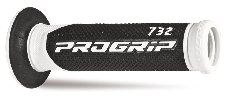 PROGRIP gripy PG732 ROAD (22+25mm, délka 125mm) barva bílá/černá (dvousložkové) (732-137)
