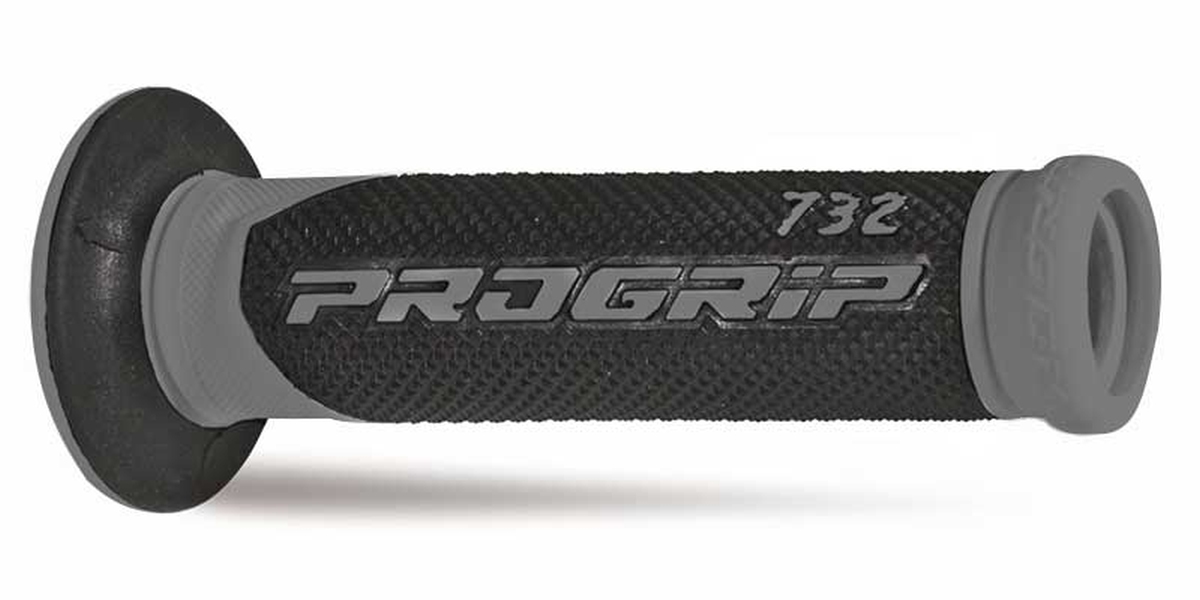 PROGRIP gripy PG732 ROAD (22+25mm, délka 125mm) barva šedá/černá (dvousložkové) (732-187) (PG732/5)