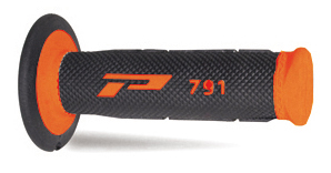PROGRIP gripy PG791 OFF ROAD (22+25mm, délka 115mm) barva oranžová fluorescenční/černá (dvousložkové) (791-296)