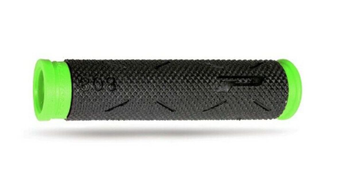 Levně PROGRIP řazení (gripy) PG807 ATV / JET SKI / MTB (22+22mm, délka 120mm) barva černá/zelená fluorescenční (dvousložkový) (808-295) (PROGRIP řazení)