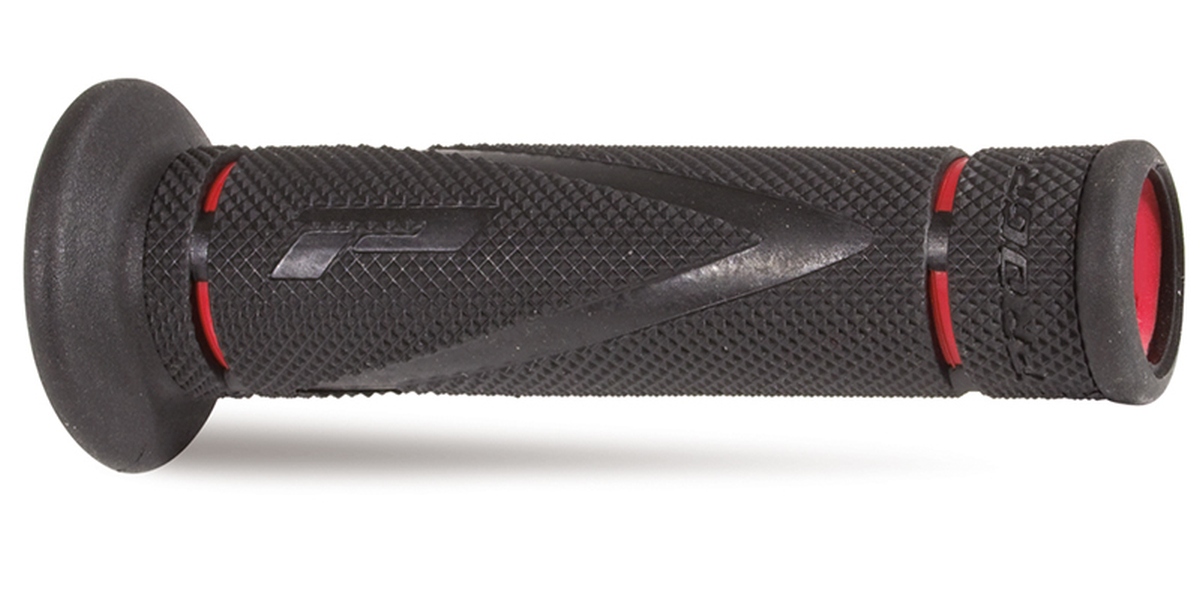 PROGRIP gripy PG838 ROAD (22+25mm, délka 122mm) barva černá/červená (dvousložkové) (838-149) (PG838/4)