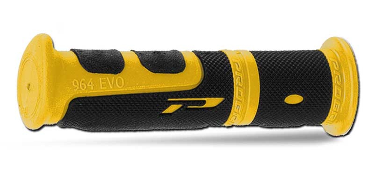PROGRIP gripy PG964 ATV / JET SKI / MTB (22+22MM, dl. 120MM) barva žlutá/černá (964-202) (PG964/1)