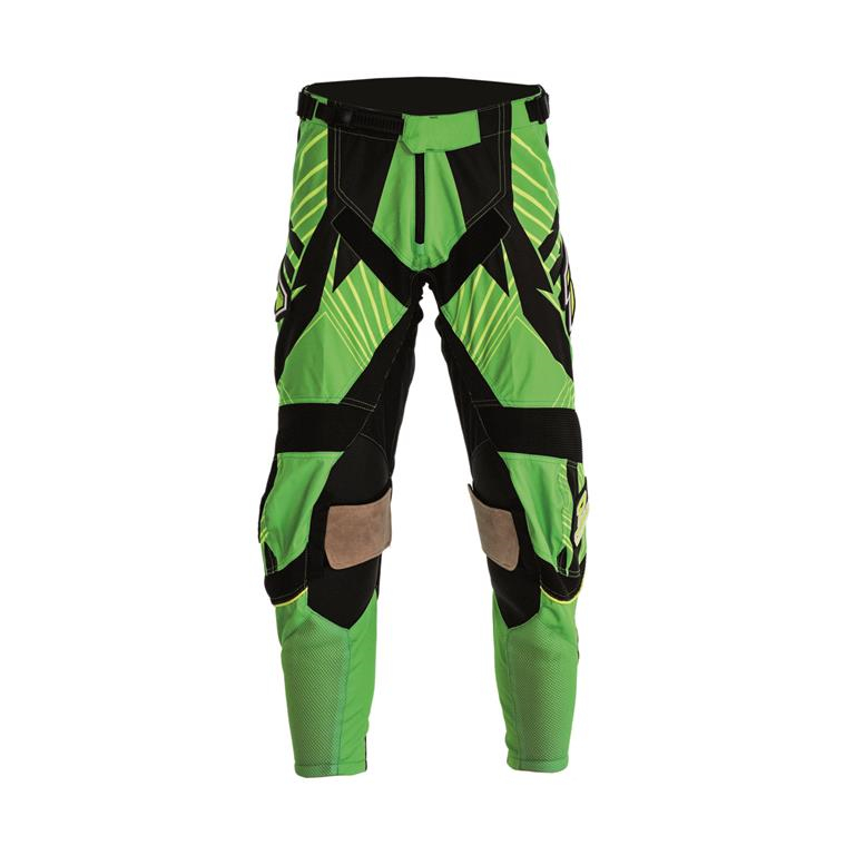 PROGRIP kalhoty PG6010 barva zelená/černá vel. 28 (M) - VÝPRODEJ