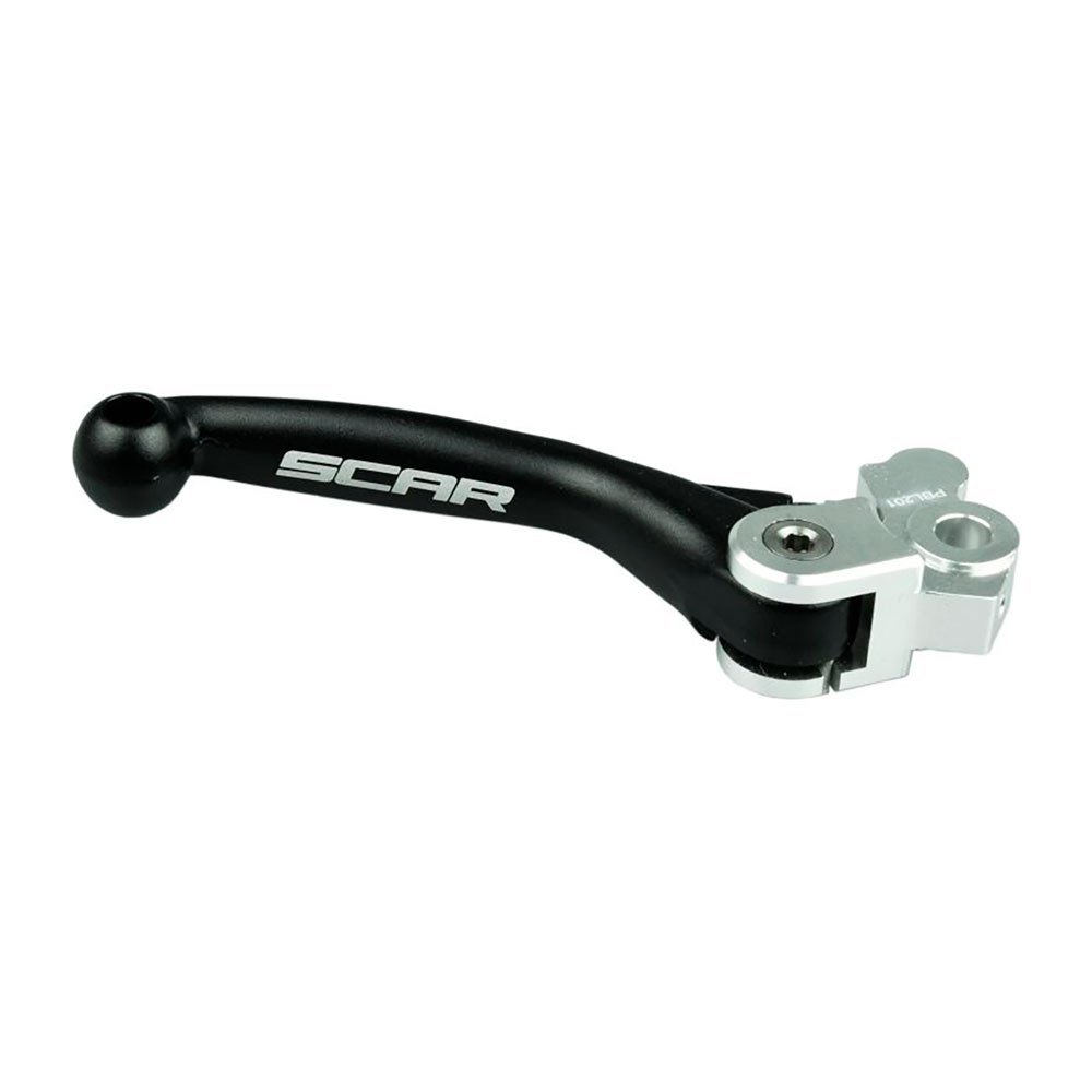 SCAR závodní výklopná brzdová páčka BETA RR 125 / 250 / 300 / 390 / 430 / 480 19-25 barva černá