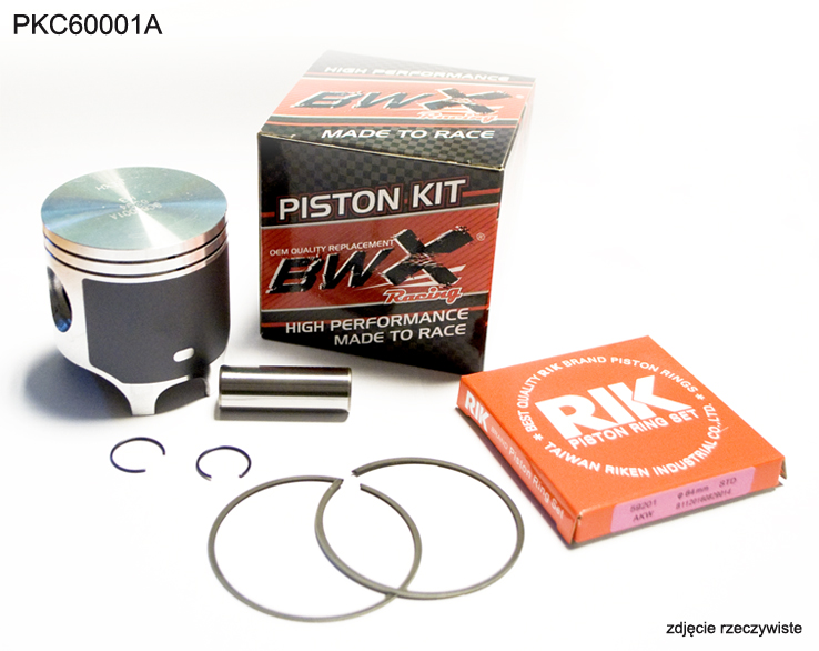 BEARING WORX píst KTM (2T) EXC 200 (EXC200) 98-16 (63,94mm) kroužky RIK (2 kusy) (PKC60001A)