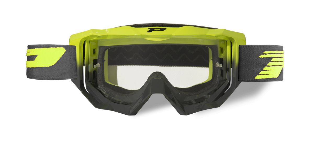 PROGRIP goggles PG3200-347 TR VENOM color fluo yellow/grey (lens PG3210 ANTISCRATCH, NO FOG, ANTI UV) (3200-347 TR)
