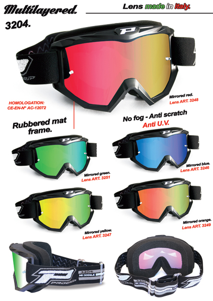 PROGRIP goggles PG3204-184 DARK SIDE black MATT (lens PG3247 yellow mirror ANTISCRATCH, NO FOG, ANTI UV) (PG3204BKMYL) (3204-184)