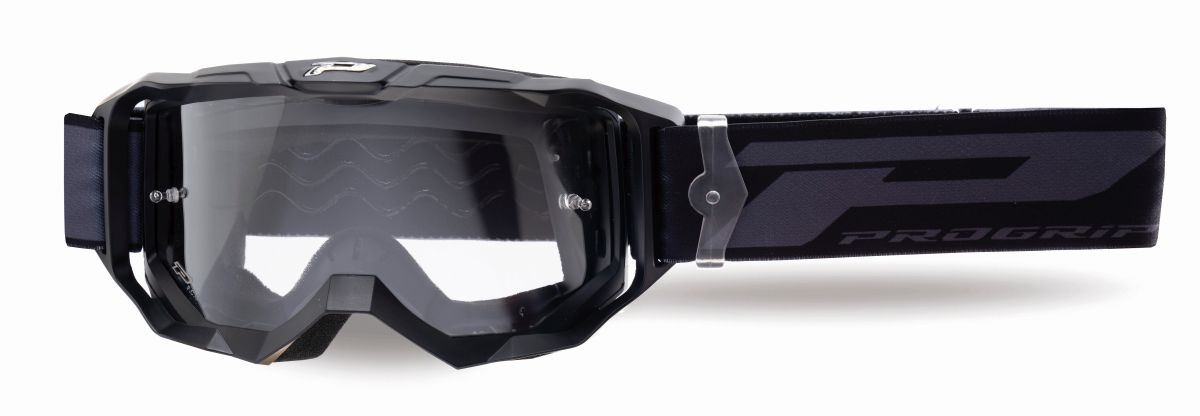 PROGRIP brýle PG3300-322 TR VISION barva černá mat (plexi PG3310 čiré, ANTISCRATCH, NO FOG, ANTI UV)