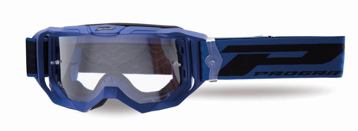 PROGRIP goggles PG3300-410 TR VISION color matte blue (lens PG3310 clear, ANTISCRATCH, NO FOG, ANTI UV)