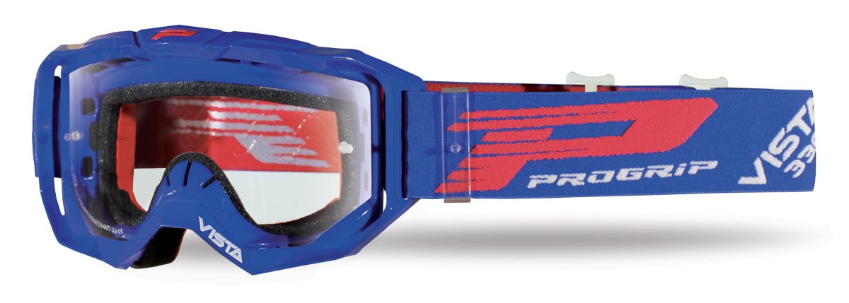 PROGRIP brýle PG3303-104 TR VISTA barva modrá (plexi PG3310 čiré, ANTISCRATCH, NO FOG, ANTI UV + náhradní plexi PG3310 a strhávací fólie PG3370 ZDARMA) (PG3303TR-104)