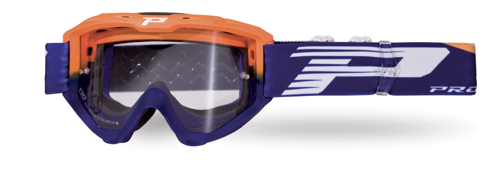 PROGRIP brýle PG3450-275 LS RIOT barva oranžová fluo/modrá (plexi PG3210, NO FOG, NO SCRATCH) (3450-275 TR) - AKCE - STD CENA 279,50