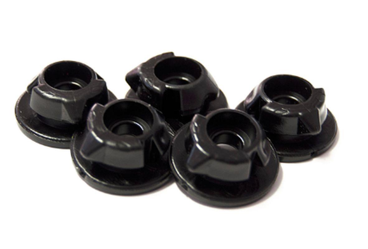 RACETECH (RTECH) zacvakávací uzávěry (click) pro boční panely a kryt vzduchového filtru barva černá (5 kusů) KTM SX 85 18-23, SX/SX-F/XC-F