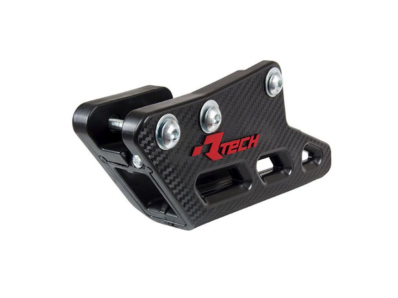 RACETECH (RTECH) 2025/12 vodítko řetězu KAWASAKI KXF 250 / 450 09-25, KLX 450 R 12-16, KX 250 / 450 X 21-25 barva černá