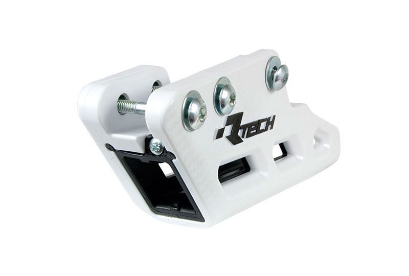 RACETECH (RTECH) 2025/12 vodítko řetězu YAMAHA YZ 125 / 250 07-23, YZ 125 X / 250 X 07-23, YZF / WRF 250 / 450 07-23, YZ 250 FX / 450 FX 07-23, FANTIC XX / XE 125 / 250 / 300 21-23, XXF / XXE 250 / 450 21-23 barva bílá