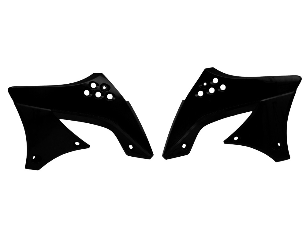 RACETECH (rtech) cooler covers KAWASAKI kxf 450 09-11 colour black (CVKXFNR0049) (KA03799001) (R-CVKXFNR0049)