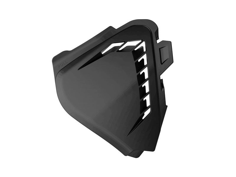 RACETECH (rtech)  left  air filter cover (airboxa) colour black TRIUMPH (R-FITRINRSX25)