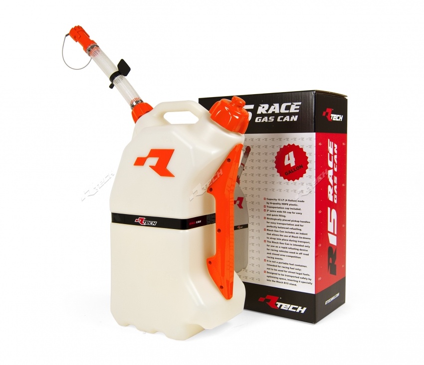 RACETECH (RTECH) kanystr pro rychlé tankování motocyklu 15L barva oranžová