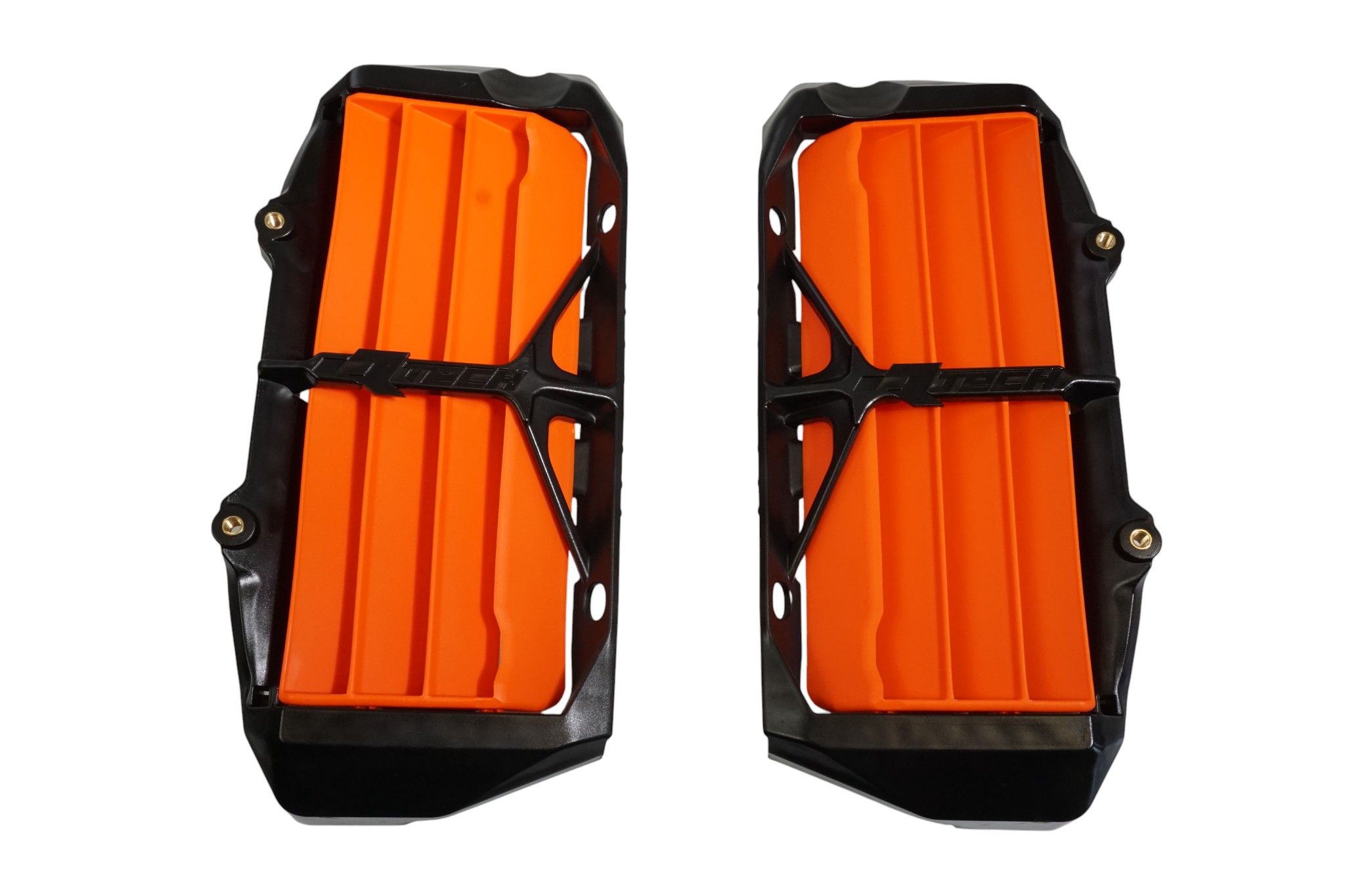 RACETECH (RTECH) mřížky sání zvětšeného chladiče KTM SX/SXF 125-450 19-24, EXC/EXCF 150-450 20-24, GAS GAS MC/MCF/EC/ECF/X/EXF 125-500 21-24,