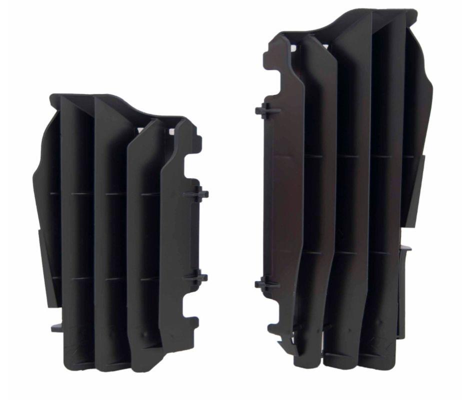 RACETECH (RTECH) mřížky sání zvětšeného chladiče KAWASAKI KXF 250 / KX 250XC 21-24, KXF 450 / KX 450XC 19-23 barva černá